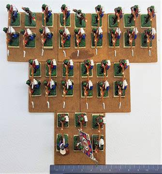 Portugese 1812 Infantry lot of 36 lead soldiers 25mm  - as per photo
