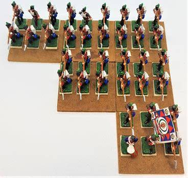 Portugese 1812 Infantry lot of 36 lead soldiers 25mm  - as per photo