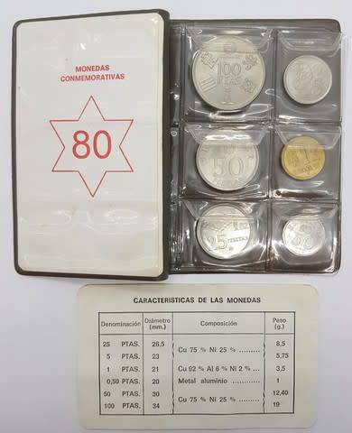 Spain 1982 World Cup Coin Set in Wallet - as per photo