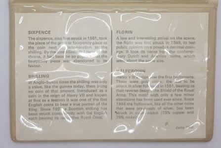 Barclays Bank Ltd last date struck before the adoption of the decimal system in England Proof set