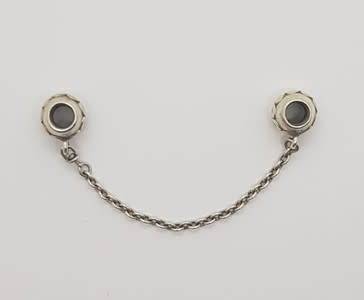 Original Pandora Sterling Silver Safety Chain as per photo