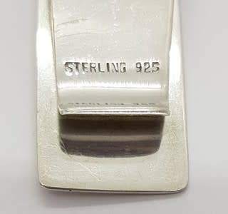 Vintage Sterling Silver Elephant Money Clip Hallmarked 925, weight 16g as per photo
