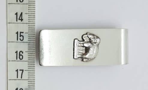 Vintage Sterling Silver Elephant Money Clip Hallmarked 925, weight 16g as per photo