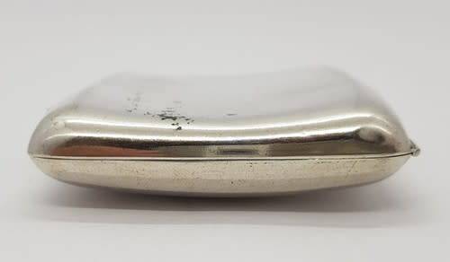 Antique Sterling Silver Hallmarked B. Bross Cigarette Case weight 73g (8.5x7cm) as per photo