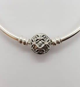925 Sterling Silver Pandora Design Bangle weight 8.4g as per photo