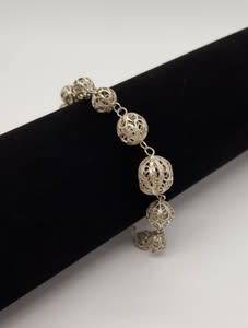 Sterling Silver Unusual Designed Bracelet weight 7.4g as per photo