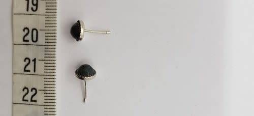 Sterling Silver Gemstone Earrings weight 1g as per photo
