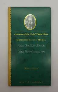 Nelson Mandela Nobel Peace Laureate 1993 30g silver medallion as per photo