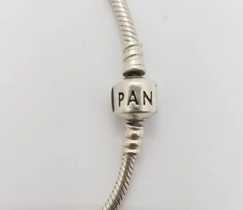 925 Sterling Silver Original Pandora Bracelet weight 15g as per photo