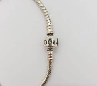 925 Sterling Silver Original Pandora Bracelet weight 15g as per photo