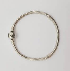 925 Sterling Silver Original Pandora Bracelet weight 15g as per photo
