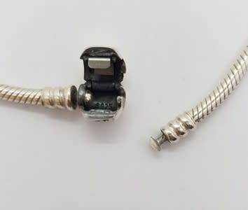 925 Sterling Silver Original Pandora Bracelet weight 15g as per photo