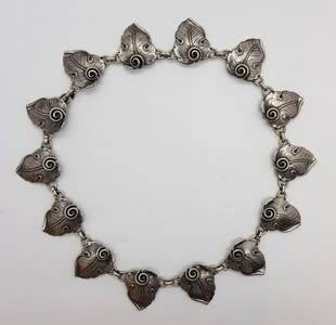 Sterling Silver Candida Necklace Made in South Africa by Joe Calafato weight 41.8g /39cm