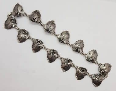 Sterling Silver Candida Necklace Made in South Africa by Joe Calafato weight 41.8g /39cm