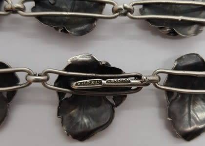 Sterling Silver Candida Necklace Made in South Africa by Joe Calafato weight 41.8g /39cm