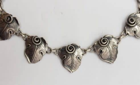 Sterling Silver Candida Necklace Made in South Africa by Joe Calafato weight 41.8g /39cm