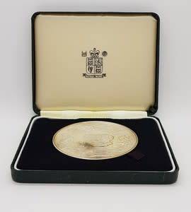 Battle of Waterloo 175th Anniversary Silver Medal 153g 925 silver as per photo