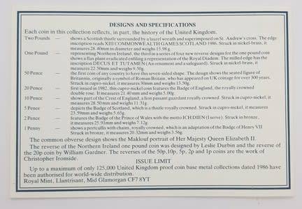 1986 Royal Mint United Kingdom Proof Set as per photo