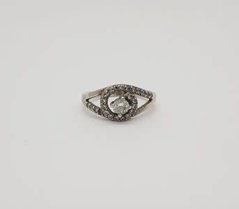 925 Sterling Silver Ring Size N Weight 2.3g as per photo