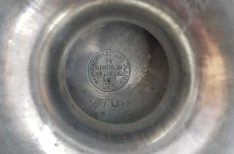 Simpson Hall Miller and co silver-plated urn PRICE REDUCED