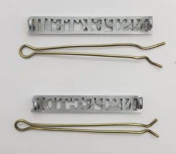 Pair of Post Office Inspector name badges as per photo