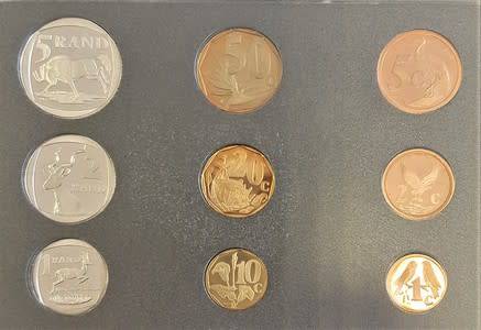 1999 South Africa Strelitzia (bird of paradise) Proof Coin Set as per photo