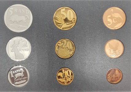 1997 South Africa Arum Lily Proof Coin Set as per photo