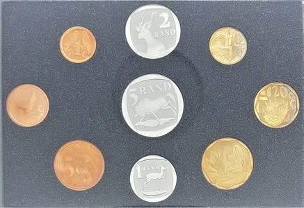 1995 South Africa Fish Eagle Proof Coin Set as per photo