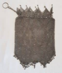 Vintage Sterling Silver Chain Mail Mesh Purse weight 103g as per photo