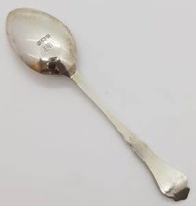 Set of 6 Hallmark Silver spoons in box weight 51,6g - as per photo