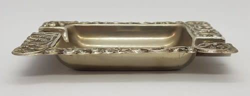 Pair of Silver plated ashtrays - as per photo