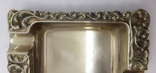 Pair of Silver plated ashtrays - as per photo