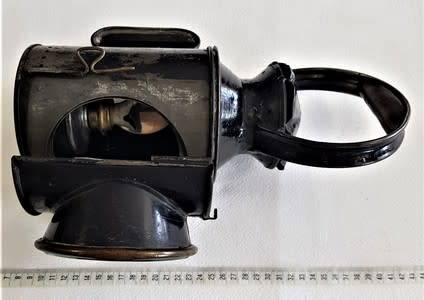 Vintage British Railway hand held 3 aspect lamp, very good condition as per photo