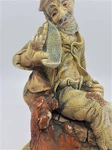 Nature Craft - Naughty Naughty Old Man and Dog figurine - as per photo