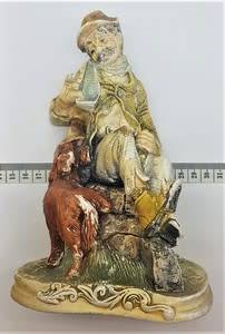 Nature Craft - Naughty Naughty Old Man and Dog figurine - as per photo