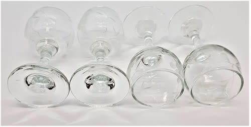 Set of 4 Miniature Stem Glasses 8cm - as per photo