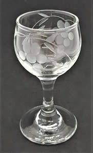Set of 4 Miniature Stem Glasses 8cm - as per photo