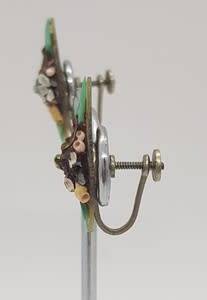 Vintage Pair of Costume Jewelry Clip-On Earrings - as per photo