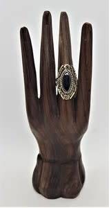 925 Sterling Silver Ring weight 8.1g size S as per photo