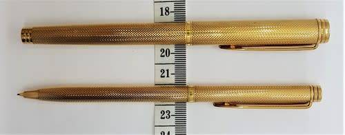 Waterman Paris 18ct Gold -Tipped Fountain Pen and Pencil Set in box - as per photo