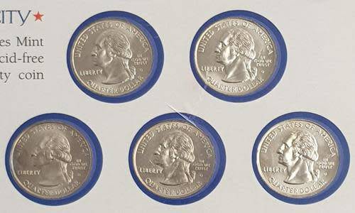 1999 USA Official Mint State Quarters Coin Set as per photo