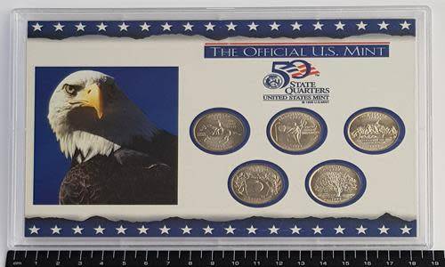 1999 USA Official Mint State Quarters Coin Set as per photo