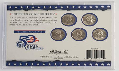 1999 USA Official Mint State Quarters Coin Set as per photo