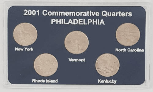 2001 USA 50 States Commemorative Quarters Philadelphia Mint as per photo