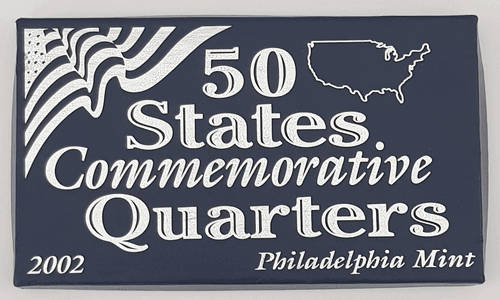 2002 USA 50 States Commemorative Quarters Philadelphia Mint as per photo