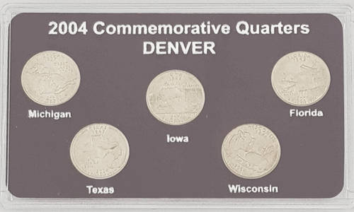 2004 USA 50 States Commemorative Quarters Denver Mint as per photo