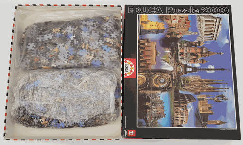 2000 Piece Europe Collage Jigsaw Puzzle as per photo