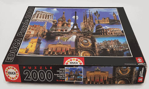 2000 Piece Europe Collage Jigsaw Puzzle as per photo