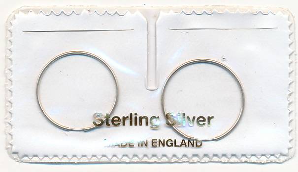 silver earrings as per scan