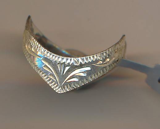Silver ring as per scan